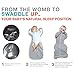 Love To Dream Swaddle UP Lite, Ice Green, Medium, 13-18.5 lbs., Dramatically better sleep, Allow baby to sleep in their preferred arms up position for self-soothing, snug fit calms startle reflex