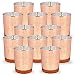 Just Artifacts Mercury Glass Votive Candle Holders 2.75-Inch Speckled Rose Gold (Set of 12) - Mercury Glass Votive Candle Holders for Weddings and Home D&eacute;cor primary