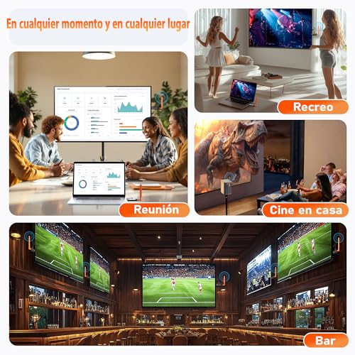AIMIBO Wireless HDMI Transmitter and 2 Receivers, Wireless Transmission 2026 to up to 6 TVs (50M), 4K 1080P @ 60 Hz Input, 5 dBi Antennas, Low Latency