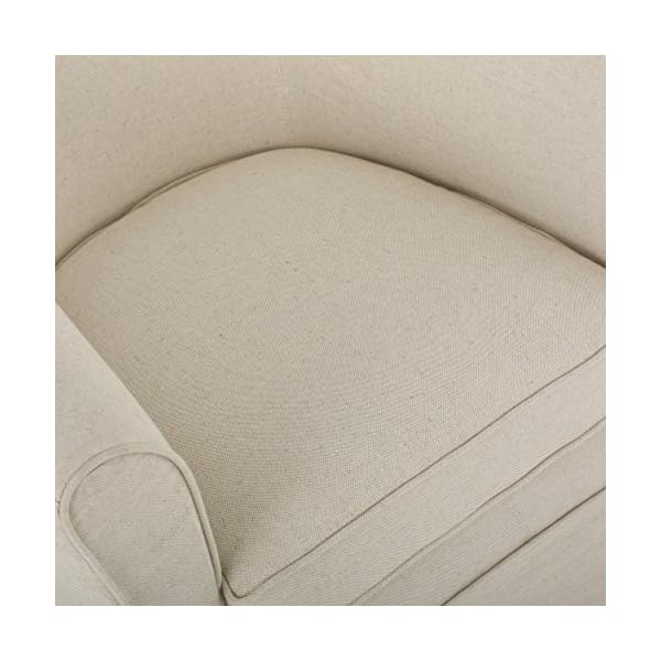 Christopher Knight Home Cecilia Swivel Chair with Loose Cover, Natural