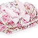 WINOMO Baby Girl Bloomers Diaper Cover Pink Floral Bowknot Ruffle Pants Size S