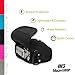 MegaGear Fujifilm X100F, X100T, X100S Ultra Light Neoprene Camera Case, with Carabiner - Black - MG1094