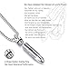 MONIYA Stainless Steel Bullet Pendant Urn Ashes Necklace Cross Lords Prayer in English, 21.6