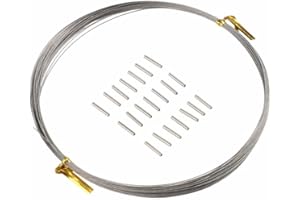 Stainless Steel Wire Leader for Deep-Sea Fishing Bite Resistant Saltwater Lure Line 10m Spool Suitable for High-Speed Casting