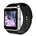 Mgaolo GT08 Smart Watch Smartwatch Bracelet with Camera SIM Card Slot and Camera Pedometer Smart Health Watch for Android and IOS Smartphone (Silver)
