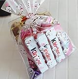 Yunko 100 Pcs Sweet Panda Clear Treat Bag Cookie Bag with Twist Ties