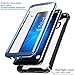 i-Blason Ares Full-Body Rugged Clear Bumper Case with Built-in Screen Protector for Samsung Galaxy S8+ Plus 2017 Release, Black/Blue