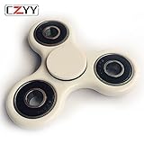 CZYY New upgrades Spinner Fidget EDC ADHD Focus Toy Ultra Durable High Speed Si3N4 Hybrid Ceramic Bearing 1-3 Min Spins Non-3D Printed White-Black