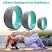 Seven Sparta Yoga Wheel Set 3 Pack Yoga Back Roller for Stretching, Back Pain, Backbends and Bodyweight Exercices,13Inch, 10.5Inch, 6.5Inch（Turquoise）thumb 2