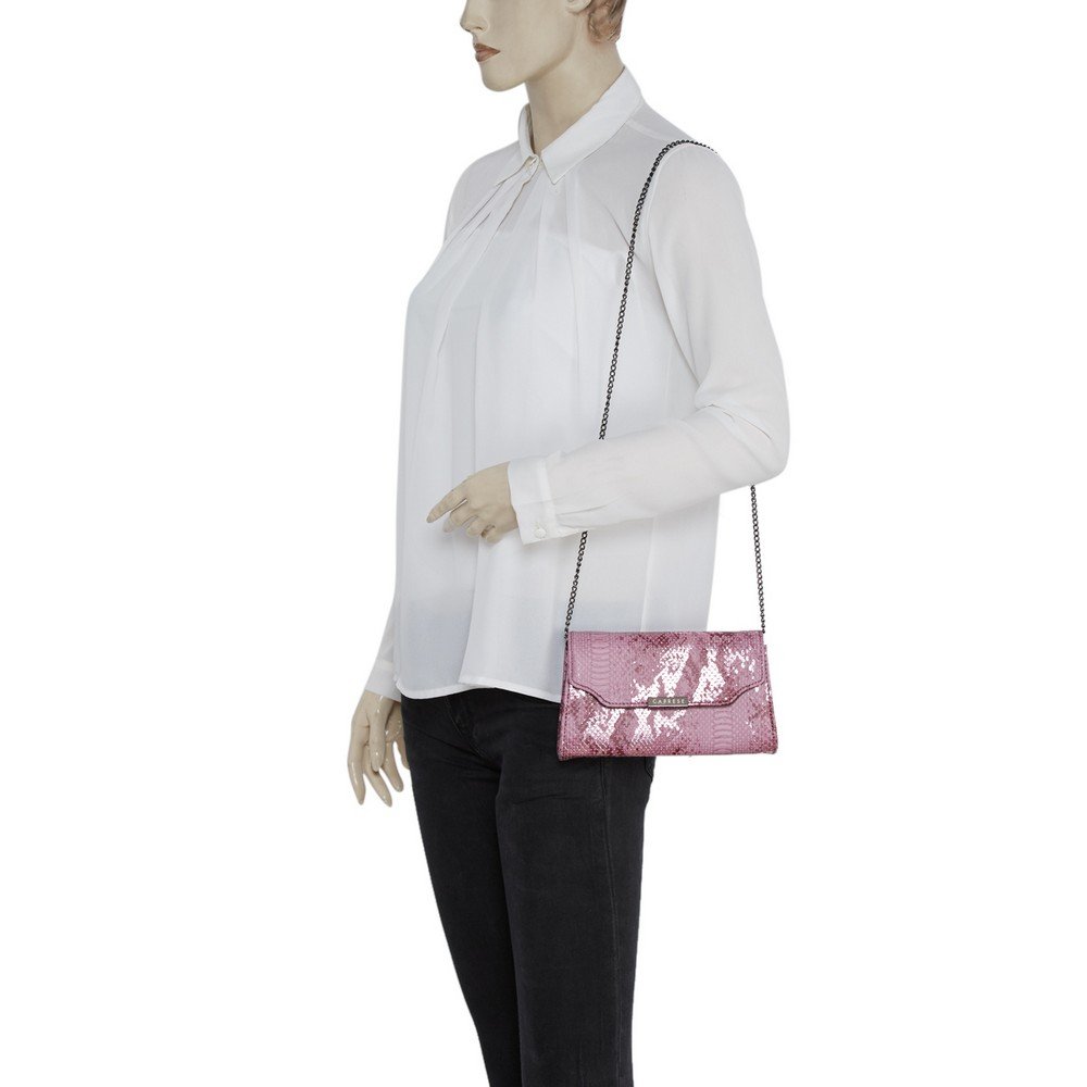 caprese women's sling bag (metallic pink)