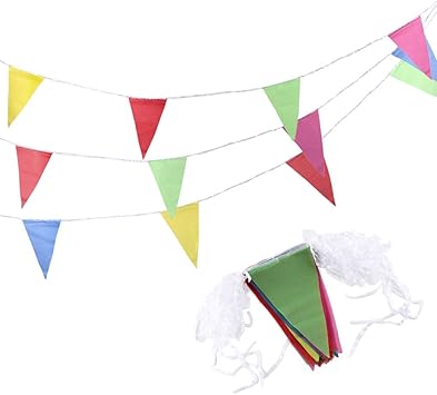Amazon Com Alapaste 374 Feet Colorful Pennant Banner Flags 300pcs
