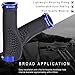TOPCABIN Ergonomic Design Bicycle Handlebar Grips Widen Holding Surface (blue)