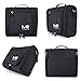 MelodySusie Premium Hanging toiletry bag, Large Travel Cosmetic, Toiletries, Makeup, Brushes Bag, Waterproof Portable Bathroom and Shower Organizer Kit for Women and Men (Black)