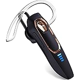 Bluetooth Headset V5.4 with Noise Cancelling Mic, 36H Talking Time Wireless Earpiece with USB-C & Mute Function for Cell Phones