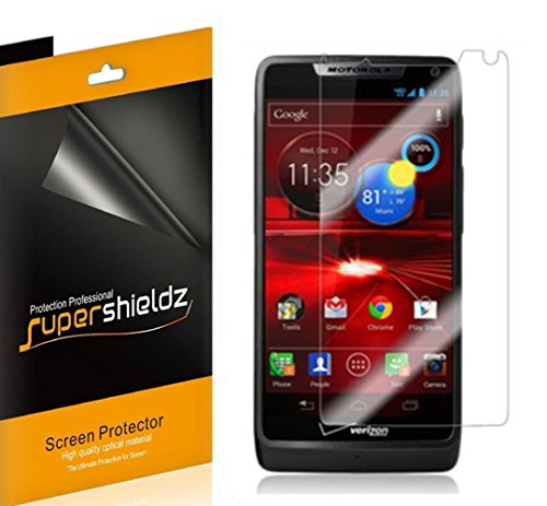 [6-Pack] Supershieldz- High Definition Clear Screen Protector For Motorola Droid Razr M XT907 (Verizon) + Lifetime Replacements Warranty [6 Pack] - Retail Packaging