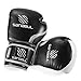 Sanabul Essential Gel Boxing Gloves for Men & Women, Kickboxing MMA, Muay Thai Gloves and Heavy Bag Training Punching & Sparring, Black/Metallic Silver 12 oz