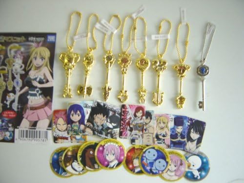 Amazon フェアリーテイル Fairy Tail 星霊の鍵マスコット 8種 レオ全8種 1 宝瓶宮のアクエリアス 2 人馬宮のサジタ フィギュア ドール 通販