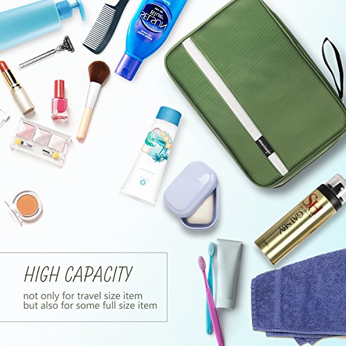 Travel Toiletry Bag for Men - Hanging Toiletry Bag with 4 Compartments, Portable and Waterproof Compact travel Bathroom Organizer,Ideal for Travel or Daily Life (Olive Green) 4 Travel Toiletry Bag for Men - Hanging Toiletry Bag with 4 Compartments, Portable and Waterproof Compact travel Bathroom Organizer,Ideal for Travel or Daily Life (Olive Green)