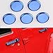 Opar Blue Door Handle Exterior Push Button Cover Trim for 2007 - 2018 Jeep JK Wrangler & Unlimited - Set