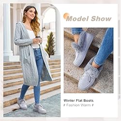 TINSTREE Winter Flat Boots Warm Durable Shoes