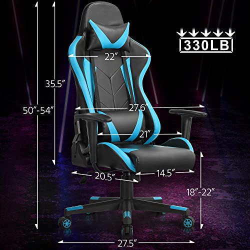 Yaheetech Video Game Chairs High Back Computer Gaming Chair Lumbar