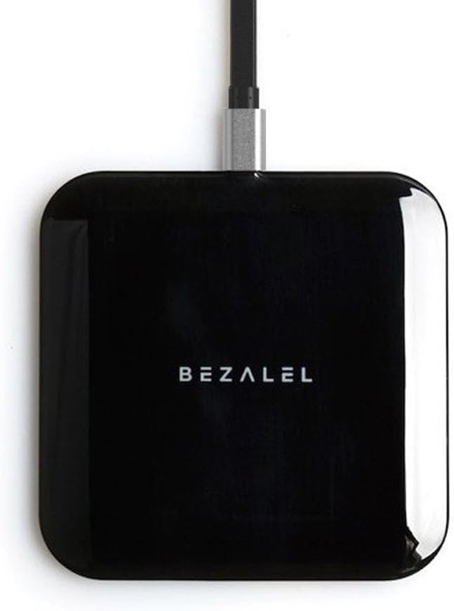 BEZALEL Futura X 15W Fast Charge Charging Pad Compatible with iPhone 11/11 Pro/11 Pro Max/XR/XS/X/8 Plus Galaxy S20/S10/S9 Note 10/9/8 Sony LG G7/G8/V40, Pixel 3/4 XL - Black (7mm Thin, Qi-Certified)