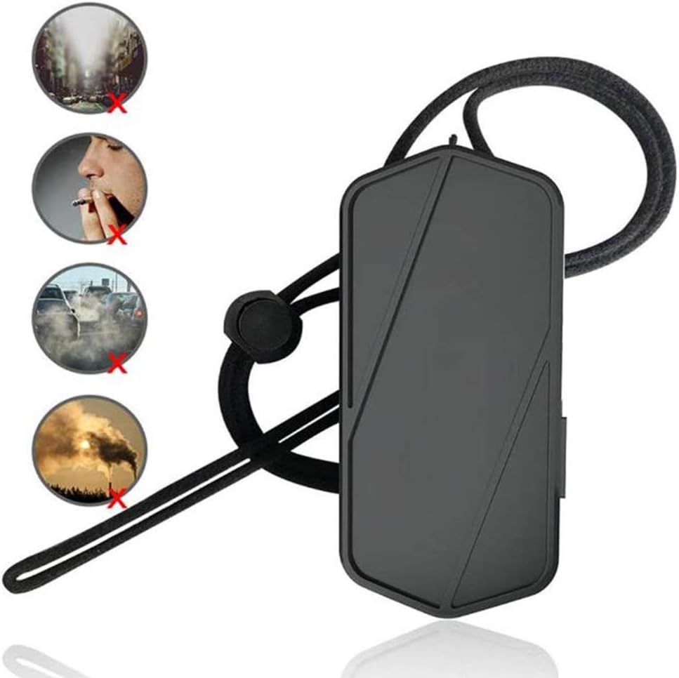RANRANHOME Wearable Personal Air Purifier Necklace. Mini Portable Air Freshener. Ionizer Negative Ion Generator. USB Charging for Home and Outdoor Use