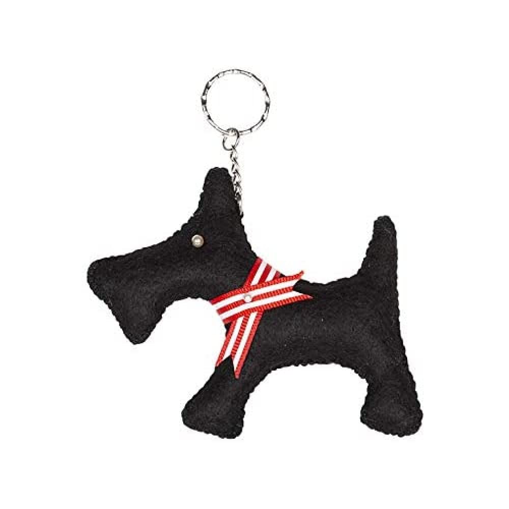 MICHI Black Schnauzer Keyring
