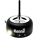 RENNY Loud Cell Phone Ringer Amplifier &amp; LED Flasher, 117 dB, Bluetooth | For the hearing-impaired; 5 ringtones, Talking Caller ID, audible text/email/app alerts; wireless auto-connect up to 150 ft.