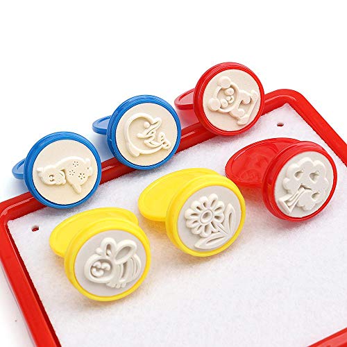 Mummed Water Doodle Replacement Pen Water Drawing Painting pens Watermark Stamp Seal for All Doodle Mats Drawing Painting Boards (4 Pens, 6 Stamp Seals, 1 Plate) - Thumbnail 3
