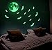 Luminous Sticker, Proboths Creative Halloween Luminous Sticker Glow in Dark Removable Home Wall Decal Moon&Bats
