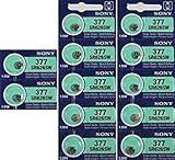 Sony 377 - SR626SW Button Cell Zero Mercury Battery x 12