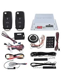 EASYGUARD EC002 V NS Entrada sin llave pasiva PKE Alarma de automóvil Botón pulsador Arranque remoto Motor Arranque táctil Teclado táctil Entrada Alarma de vibración DC12V