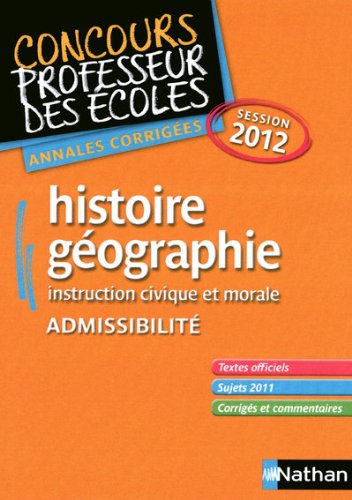 Histoire-géographie, instruction civique et morale