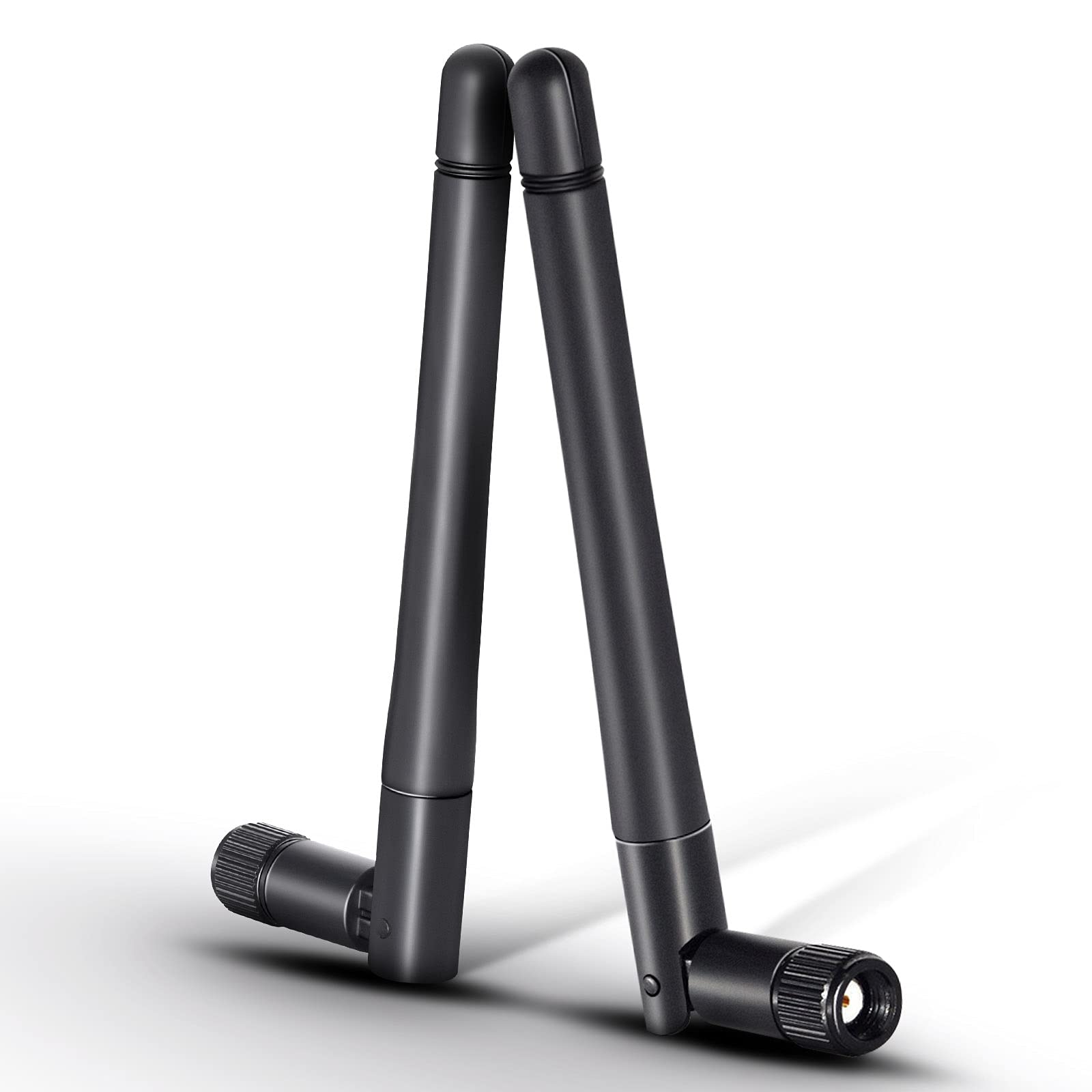 Eightwood WiFi Antenna 2.4/5GHz 3dBi RP-SMA male antenna Dual-Frequency Wifi Security Cameral Antenna(2pcs) for Wifi Card router WLAN Wireless PCI Cards Bluetooth