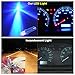 YITAMOTOR 10 Pack T5 Hat 5050 Tri-Cell 1-SMD LED Dashboard Gauge Instrument Panel Blue Light Bulb Lamp 37 58 70 73 74 12V