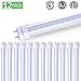 Sunco 12 Pack T8 LED 4FT Tube Light Bulbs Ballast Bypass Fluorescent Replacement, 5000K Daylight, 18W, Clear Cover, Retrofit, Single Ended Power (SEP), Commercial Grade – UL