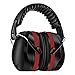 Homitt Sound Ear Muffs Hearing Protection Ear Defenders with Noise Cancelling Technology for Shooting, Hunting, Working or Construction – Red and Black