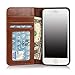 E LV iPhone 6S Case, iPhone 6 Case Cover - PU Leather Book Style Wallet Flip Slim Case Cover for iPhone 6S / iPhone 6 with 1 Stylus and 1 Screen Protector - Brown