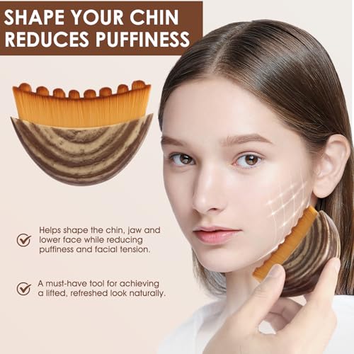 2 PCS Lymphatic Contour Face Brush, Loving Care Massager, Tightening & Lifting Lymphatic Drainage Face Brush, Relexing Facial Brush