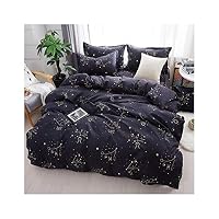haleysmall Winter Bedding Sets Full King Twin Queen King Size 4Pcs Bed Sheet Duvet Cover Set Pillowcase Without Comforter,B6,Sold 1 Pillowcases,Flat Bed Sheet