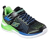 Skechers Kids Erupters II  Lava Arc Light Up Sneaker (Little Kid), Black/Blue/Lime, 12 M US Little Kid