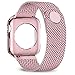 jwacct Compatible for Apple Watch Band with Screen Protector 38mm 40mm 42mm 44mm, Soft TPU Frame Case Cover Bumper Compatible for iwatch Series 1/2/3/4/5 Rose Gold