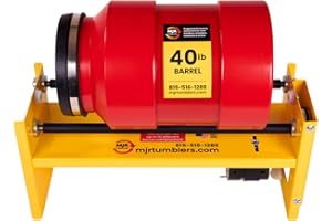 MJR Tumblers Commercial Duty 40lb Rock Tumbler. Capable of Running 18 Different Barrel Sizes & Combinations. Unmatched Quality, Durability & Versatility. MJR is a USA Disabled & Veteran Owned Company.