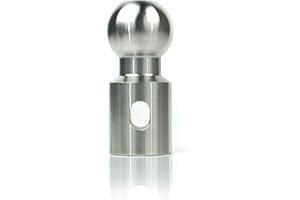 Weigh Safe Tow Ball - Stainless Steel Hitch Ball - Premium Towing Accessories - L, 1-7/8" Tow Ball, 7,500 GTW & 1,500 lb Tongue Weight
