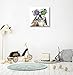 SEVEN WALL ARTS - Modern Hand Painted Oil Painting Animal Cute Dog Funny Playboy Pug Artwork with Stretched Frame for Home Decor 24 x 24 Inch