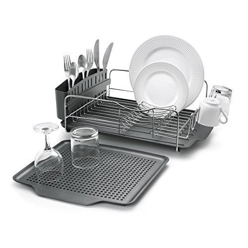 Polder 4-Piece Advantage Dish Rack System, Grey by Polder