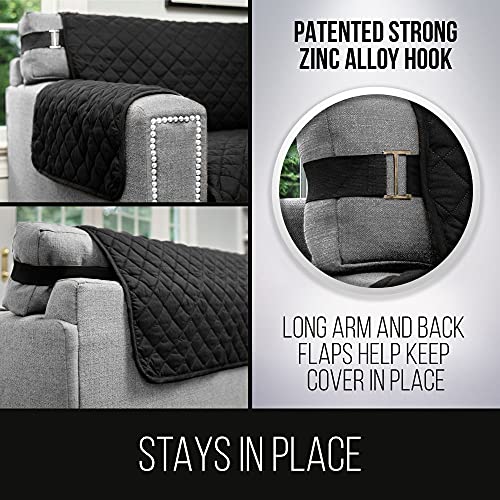 Sofa Shield Patented Chair Slipcover, Reversible Tear Resistant Soft Quilted Microfiber, 23