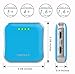 SINOELE Power Bank Compact Cell Phone Charger 10000mAh External Battery Dual Usb Universal for iPhone,iPad,Samsung (Blue)