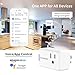 Smart Plug 4-Pack Upgraded Mini WiFi Smart Socket Outlet Work with Amazon Alexa Echo/Google Assistant and IFTTT, No Hub Required by KKUP2U